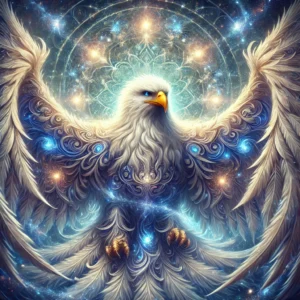 DALL·E-2024-09-06-09.02.46-A-majestic-eagle-in-a-fantasy-creature-style-exuding-a-mystical-and-divine-presence-with-immense-strength-and-a-glowing-magical-aura.-The-eagle-has-a.webp
